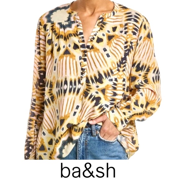 ba&sh Multicolor Patterned Blouse - Picture 14 of 15